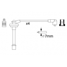 0 986 357 278 BOSCH Комплект проводов зажигания