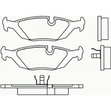 P 06 009 BREMBO Комплект тормозных колодок, дисковый тормоз