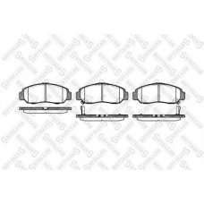 758 012-SX STELLOX Комплект тормозных колодок, дисковый тормоз