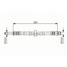 1 987 476 851 BOSCH Тормозной шланг