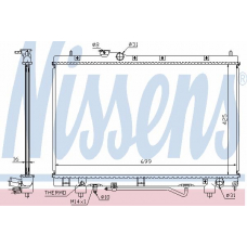 64796A NISSENS Радиатор, охлаждение двигателя
