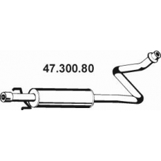 47.300.80 EBERSPACHER Средний глушитель выхлопных газов