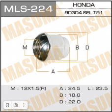 90304-SEL-T91 HONDA Гайка колесная закрытая