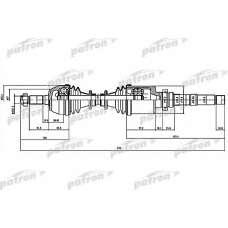 PDS1063 PATRON Приводной вал