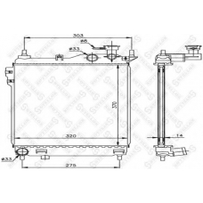 10-25312-SX STELLOX Радиатор, охлаждение двигателя