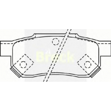21312 00 C BRECK Комплект тормозных колодок, дисковый тормоз