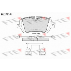 BL2763A1 FTE Комплект тормозных колодок, дисковый тормоз