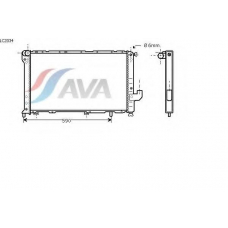 LC2034 AVA Радиатор, охлаждение двигателя