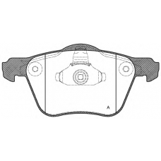 BPA1070.00 OPEN PARTS Комплект тормозных колодок, дисковый тормоз