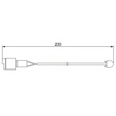 WI0526 BREMSI Сигнализатор, износ тормозных колодок