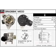 DRA3664 DELCO REMY Генератор