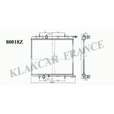 80018z KLAXCAR FRANCE Радиатор, охлаждение двигателя