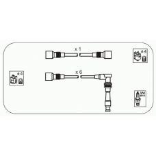 ODS217 JANMOR Комплект проводов зажигания