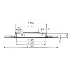 BDC3786 QUINTON HAZELL Тормозной диск