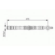 1 987 476 498 BOSCH Тормозной шланг