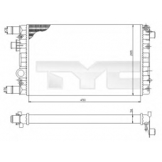 709-0012 TYC Радиатор, охлаждение двигателя