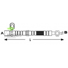 38-0711 KAGER Тормозной шланг