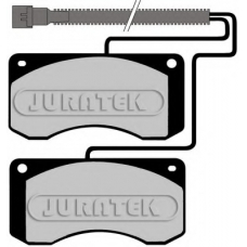 JCP1046 JURATEK Комплект тормозных колодок, дисковый тормоз