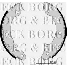BBS6103 BORG & BECK Комплект тормозных колодок