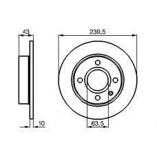 0 986 478 501 BOSCH Тормозной диск