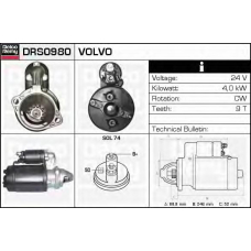 DRS0980 DELCO REMY Стартер