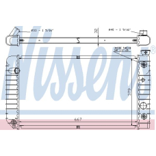 60973A NISSENS Радиатор, охлаждение двигателя