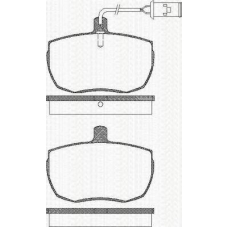 8110 15994 TRISCAN Комплект тормозных колодок, дисковый тормоз