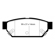 DP3986C EBC Brakes Колодки тормозные