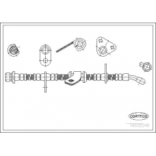 19032246 CORTECO Тормозной шланг
