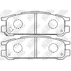 PN7249 NiBK Комплект тормозных колодок, дисковый тормоз