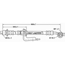 FBH6792 FIRST LINE Тормозной шланг