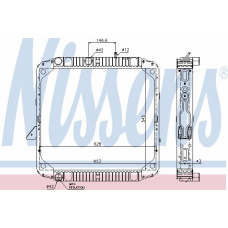 62564 NISSENS Радиатор, охлаждение двигателя