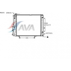 MS2072 AVA Радиатор, охлаждение двигателя