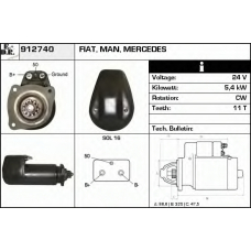 912740 EDR Стартер