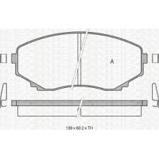 8110 50007 TRIDON Brake pads - front