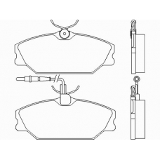 MDK0027 MINTEX Комплект тормозов, дисковый тормозной механизм