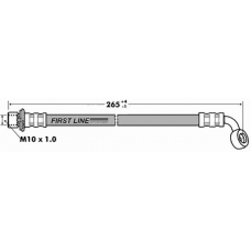 FBH7281 FIRST LINE Тормозной шланг