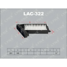 LAC322 LYNX Lac-322 фильтр салонный mitsubishi galant 96-04