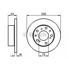 0 986 479 B24 BOSCH Тормозной диск