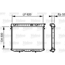 735229 VALEO Радиатор, охлаждение двигателя