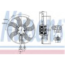 85678 NISSENS Вентилятор, охлаждение двигателя