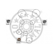 SK-1644 OPTIMAL Комплект ремня грм