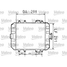 819232 VALEO Радиатор, охлаждение двигателя