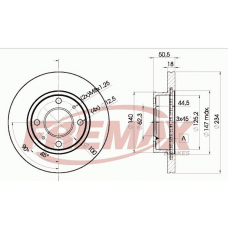 BD-2551 FREMAX Тормозной диск