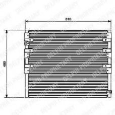 TSP0225449 DELPHI Конденсатор, кондиционер