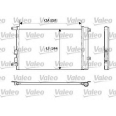 817818 VALEO Конденсатор, кондиционер