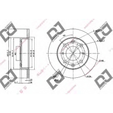 BD1942 DJ PARTS Тормозной диск