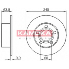 103642 KAMOKA Тормозной диск