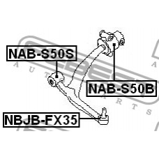 NAB-S50S FEBEST Подвеска, рычаг независимой подвески колеса