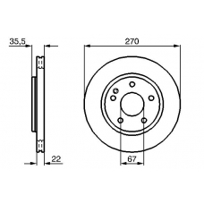 0 986 479 071 BOSCH Тормозной диск